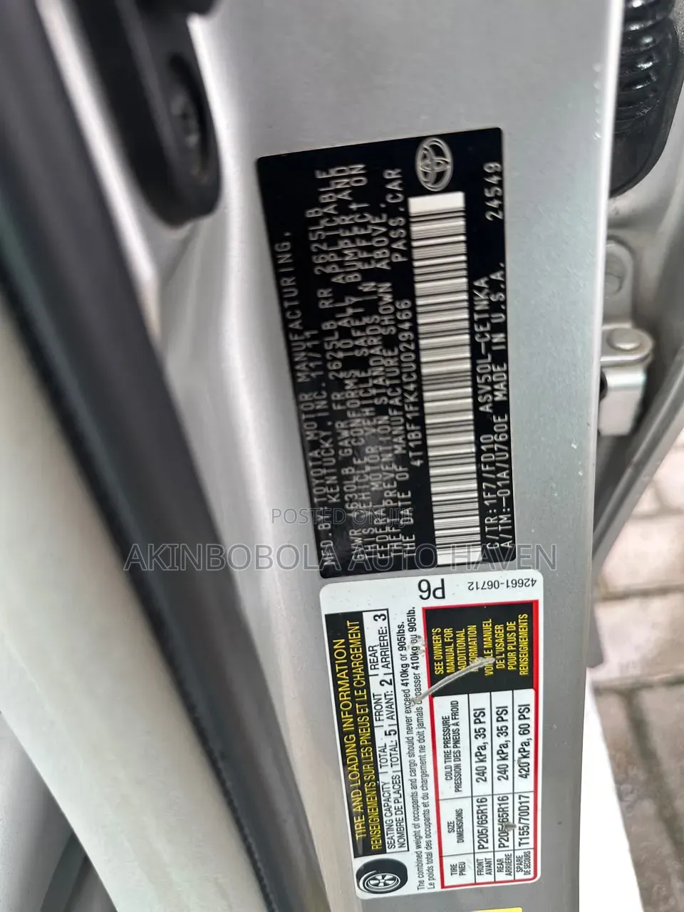 Toyota Camry 2013 Silver