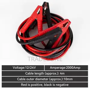Heavy Duty 2000AMP 4M Car Battery Jumper Booster Cables