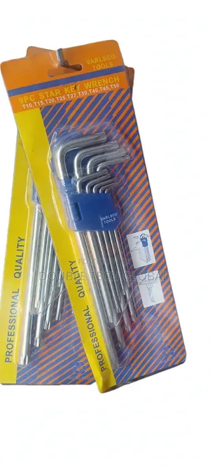 9Pcs Star Key Wrench Set T10-T50 Torx Allen Key Varlsco