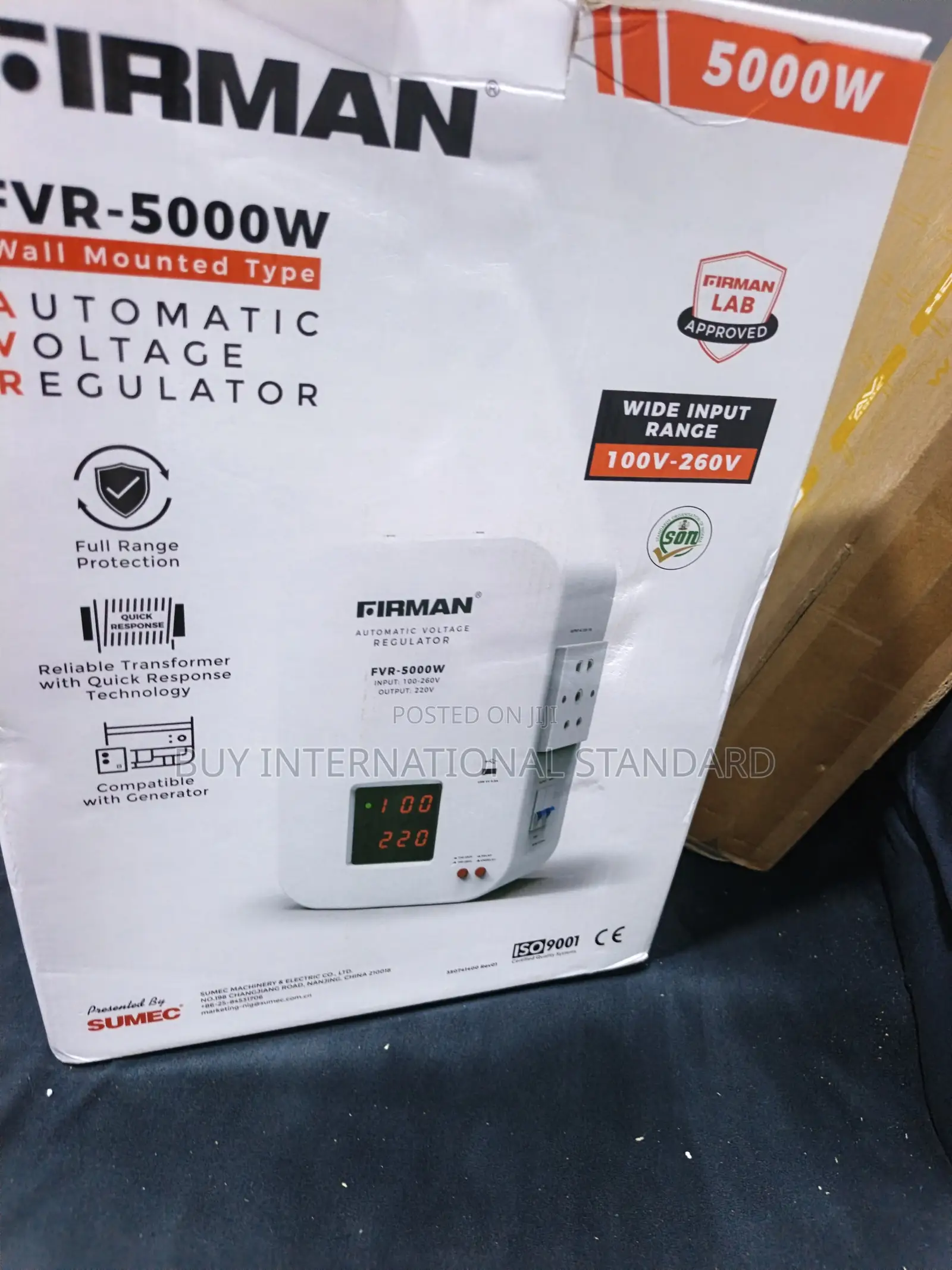 FIRMAN 5KVA Wall Mounted Electrical Regulation Unit