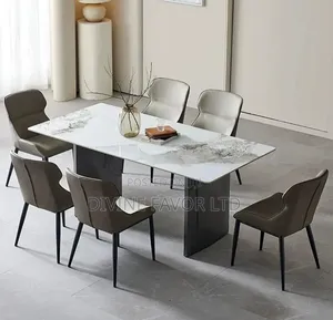Luxury 6-Seater Marble Dining Set