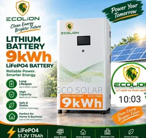 9kwh, 48v, Ecolion Lithium Battery