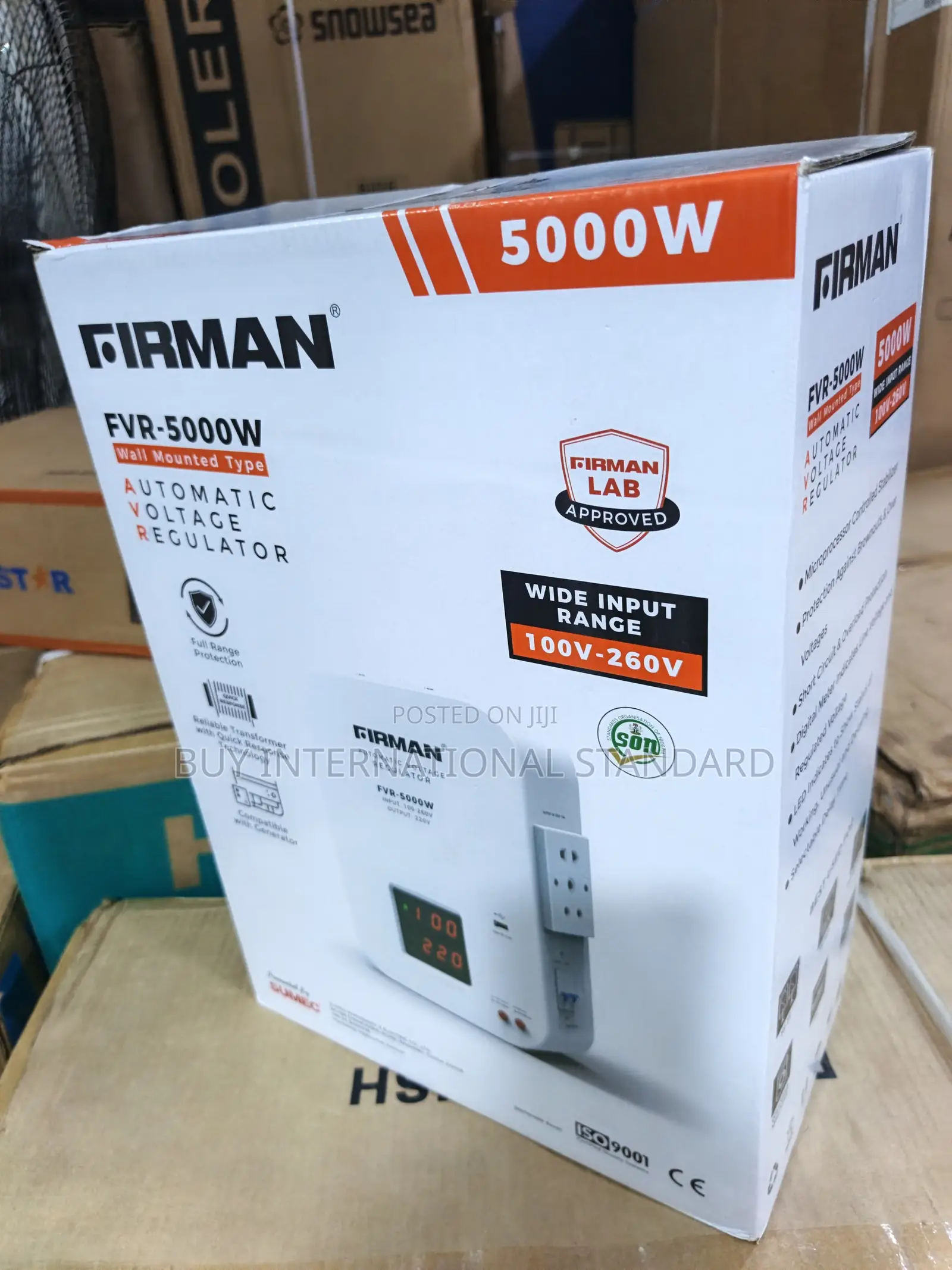 FIRMAN 5KVA Wall Mounted Voltage Adjustment Stabilizer