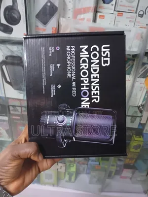 USB Condenser Microphone With RGB Lighting