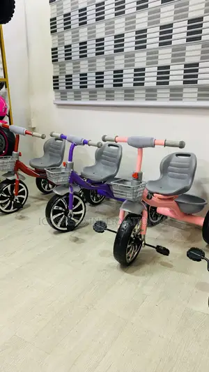 Red Tricycle With Pedal, Comfortable Seat