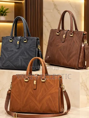 Luxury Unisex Leather Executive Briefcases and Laptop Bags