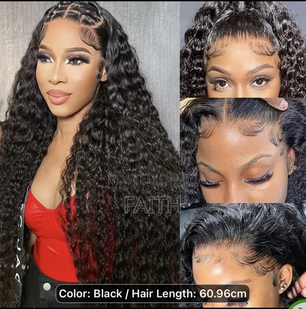 Human Hair Blend Deep Wave