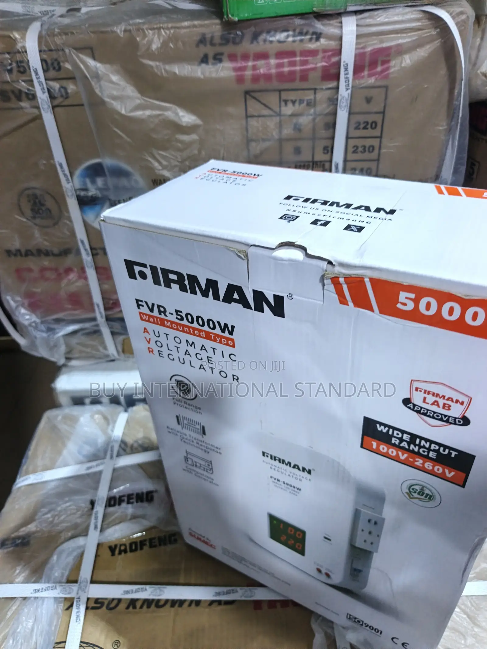 FIRMAN 5KVA Wall Mounted Voltage Control Regulator