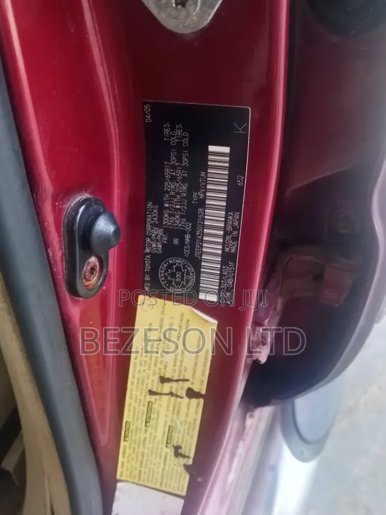 Toyota Highlander 2005 Red