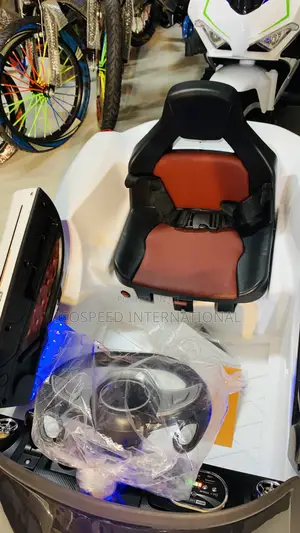 White Ferrari Ride on Car for Kids Age 1-7 With Remote and Bluetooth