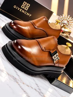 Men’s Luxury Brown Leather Platform Loafers – Fully Boxed