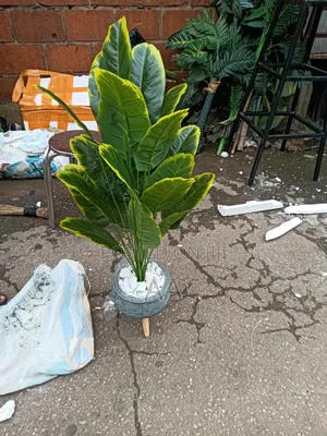 Artificial Flower and Standing Vase