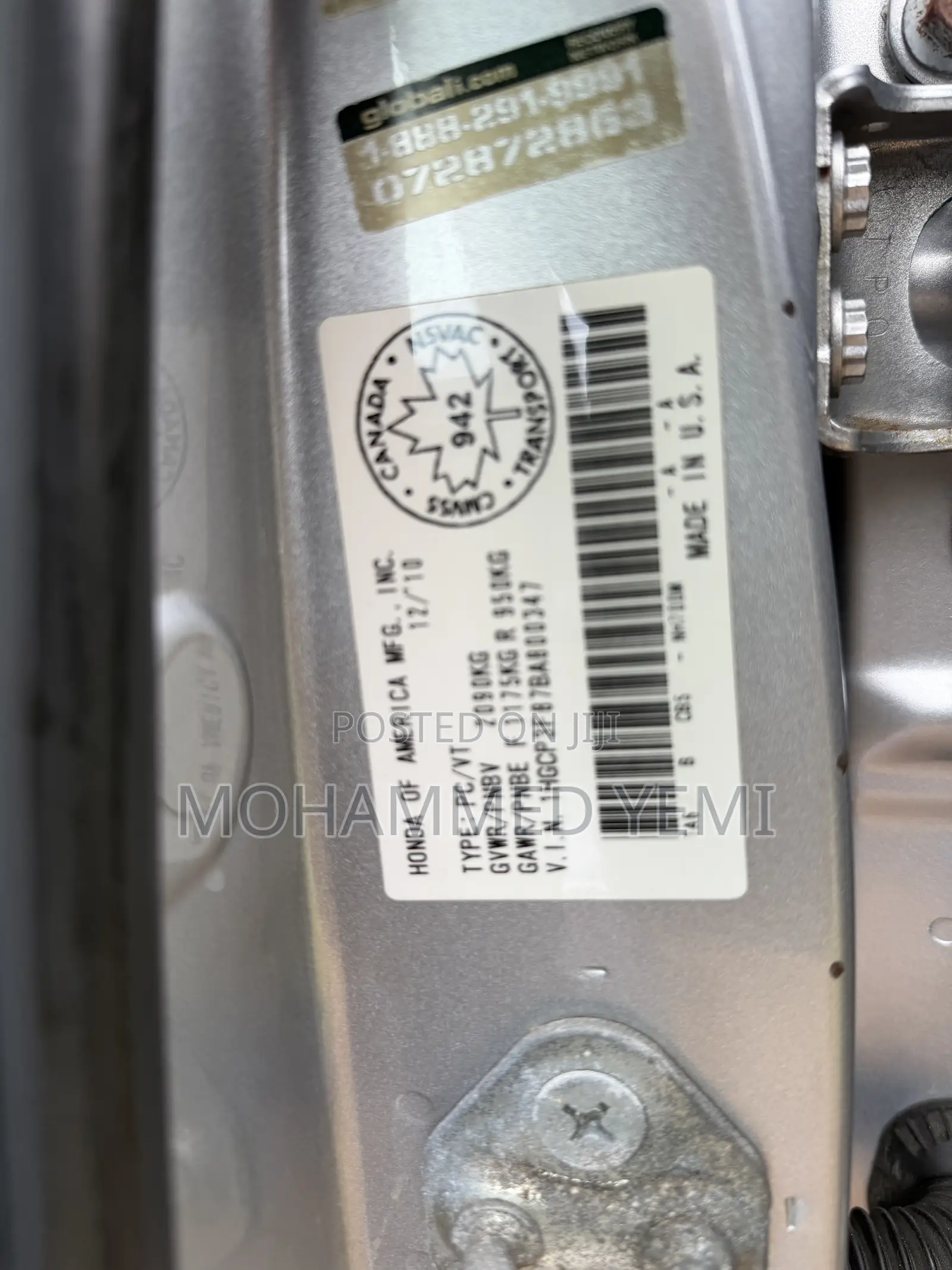 Honda Accord 2011 Silver