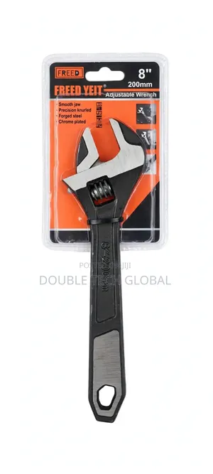 8" Adjustable Wrench 200mm FREED YEIT Forged Steel Black Handle