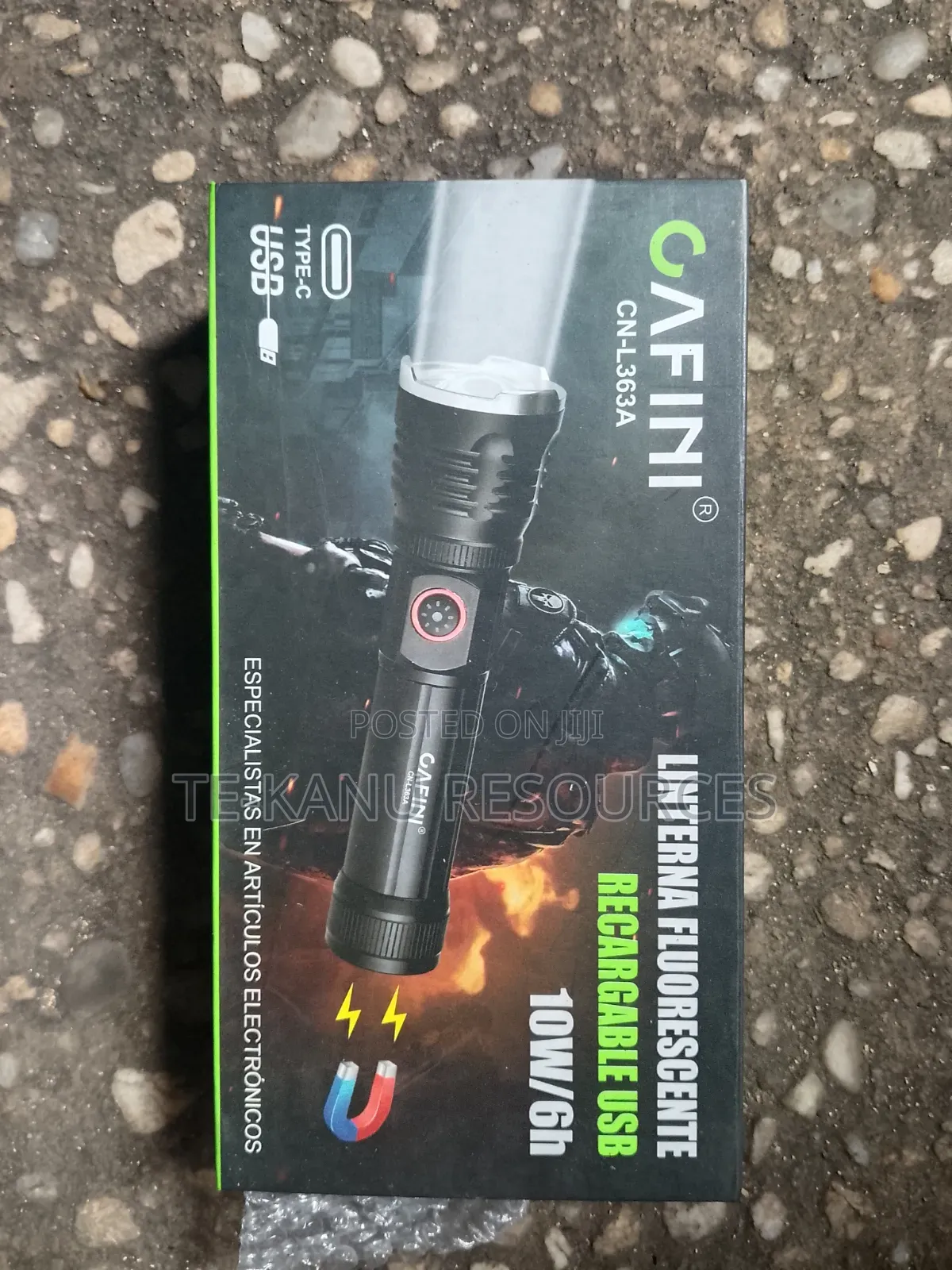 CAFINI White Laser Fluorescent Strip Rechargeable Flashlights.