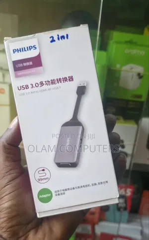 Philips USB 3.0 Am to Hdmi Af+vga F Adapter