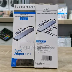 Type C/USB 8 in 1 Multifunctional Adapter