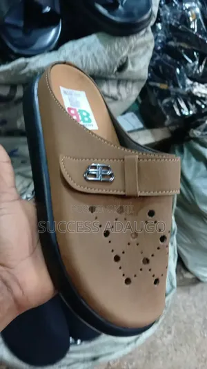 Men Quality Leather Palm Slippers Aba Made Wholesale Price Size 40-46