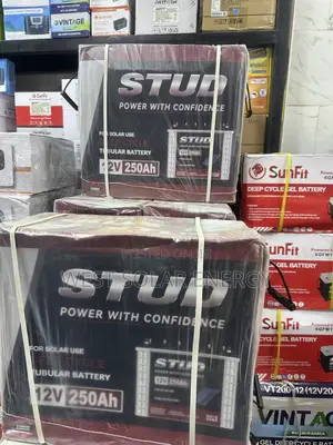 250Ah 12V STUD Tubular Battery