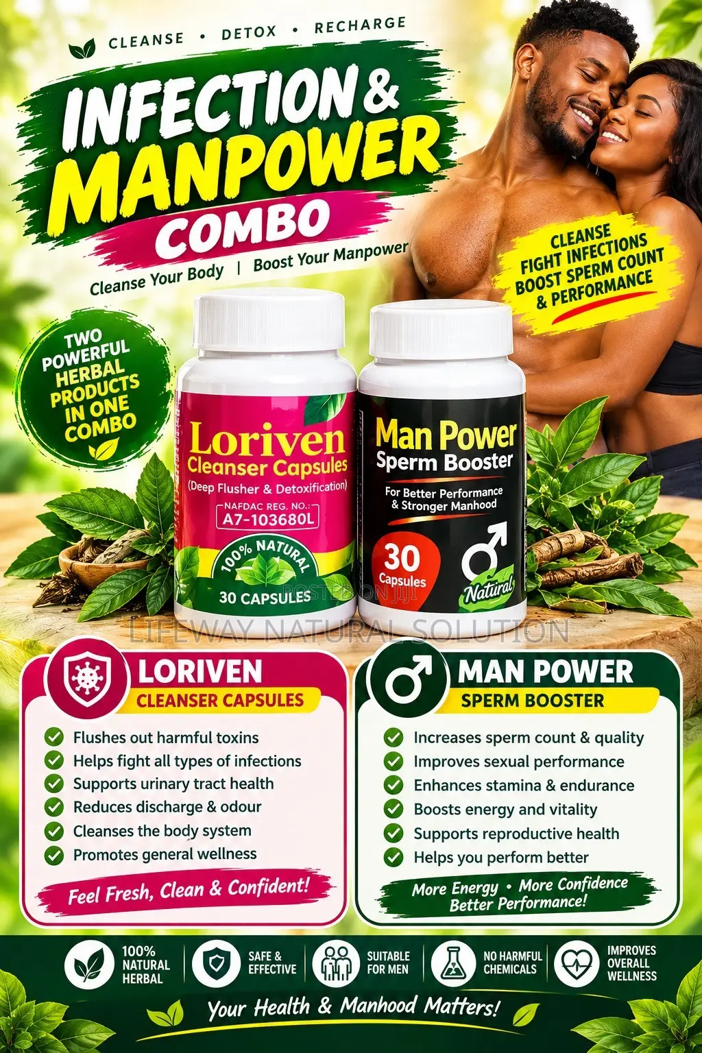 Loriven Herbal Capsule (Infection and Manpower Combo)