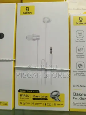 Baseus Earphone Hz11 3.5mm Wired Earphone Mic White