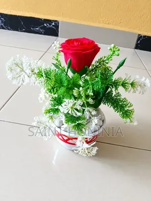 Beautiful Artificial Flowers in Decorative Pots