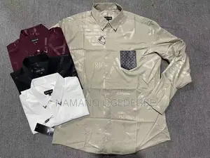 Men’s Classy Long-Sleeve Designer Shirt – Brand New, Abuja