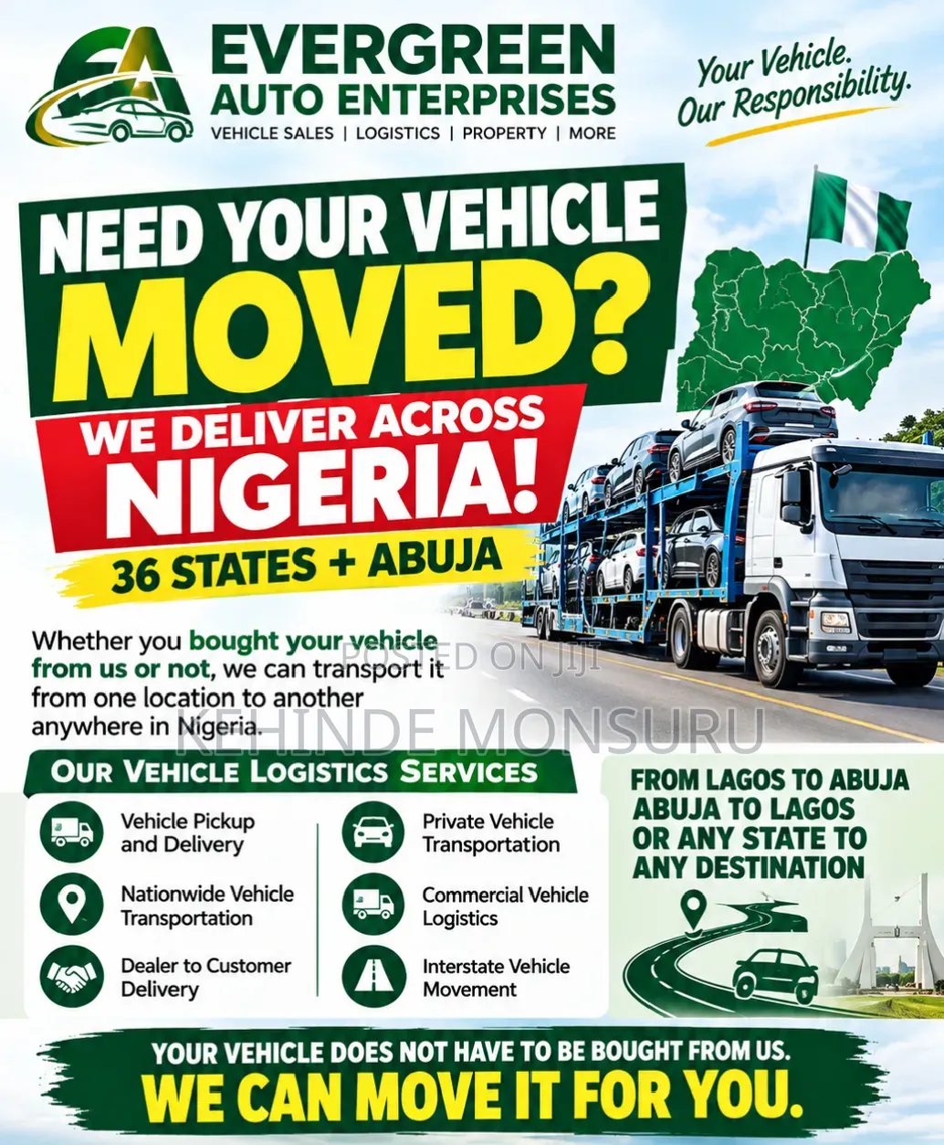 Vehicle Logistics & Delivery Service