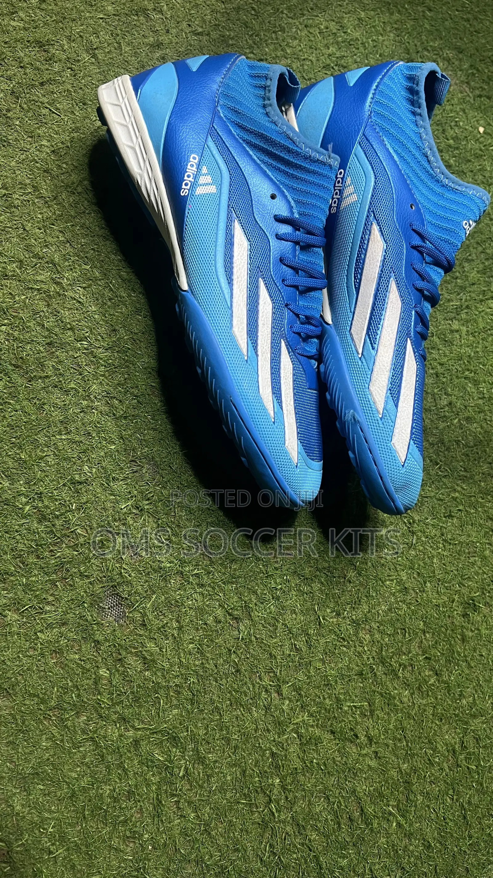 Adidas Crazyfast Astroturf Boot (Blue)(45)