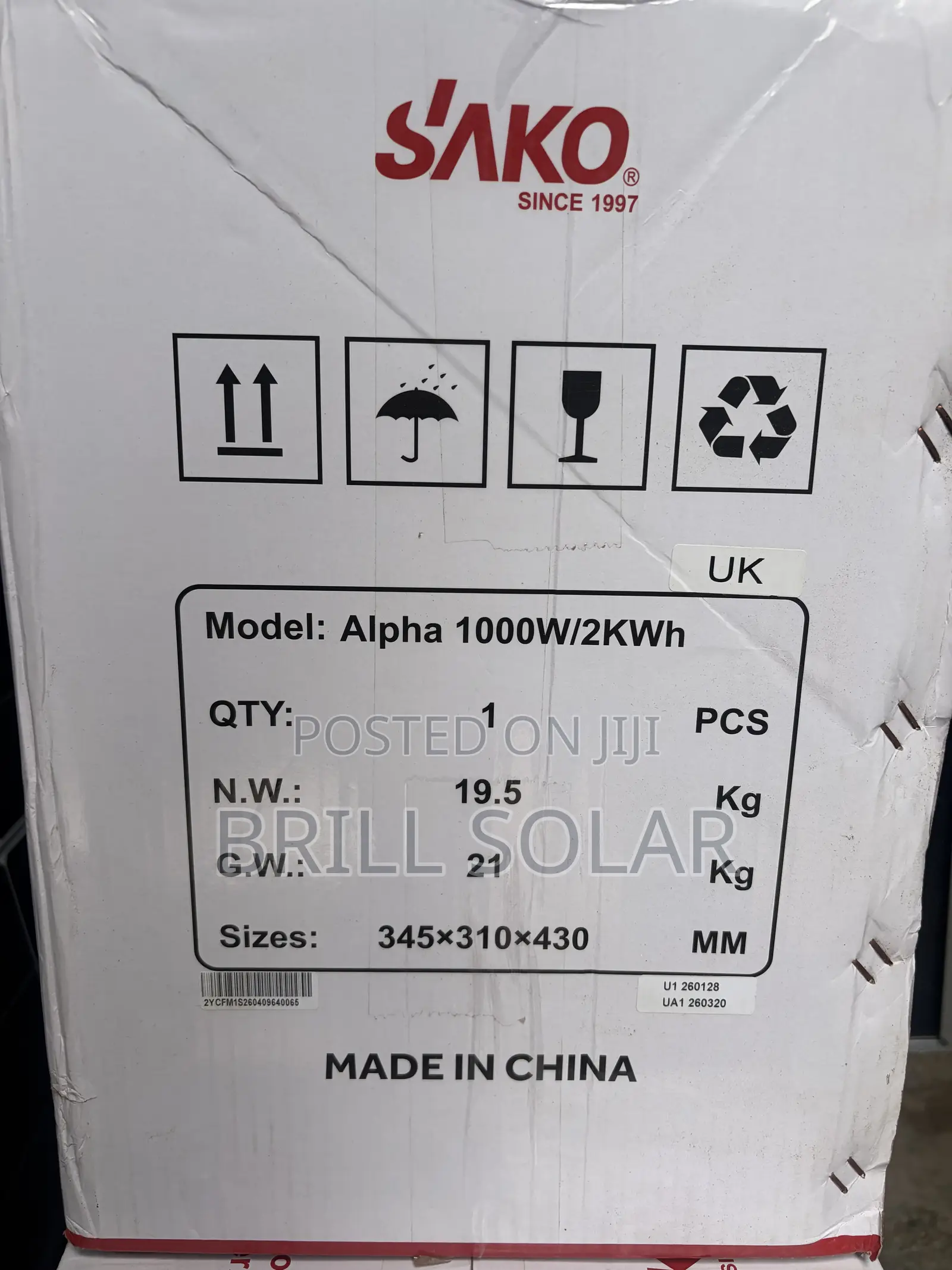 1000W SAKO All-in-One Energy Storage System