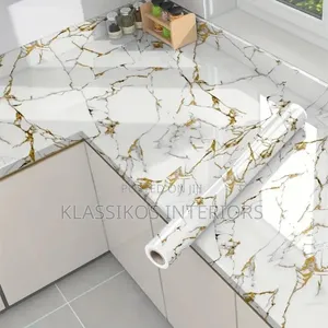 Heat Resistant Self-Adhesive Wallpaper for Kitchen Backsplash