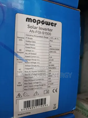 1.5kva Mopower Hybrid Inverter With MPPT Charge Controller Inside