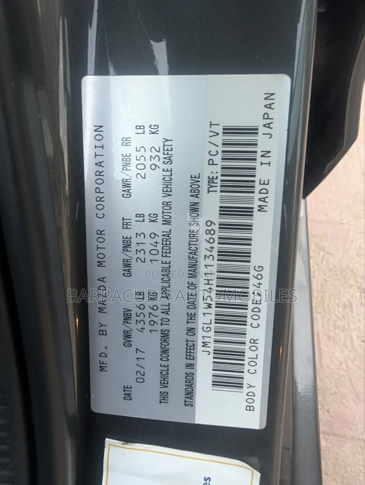 Mazda 6 2017 Gray