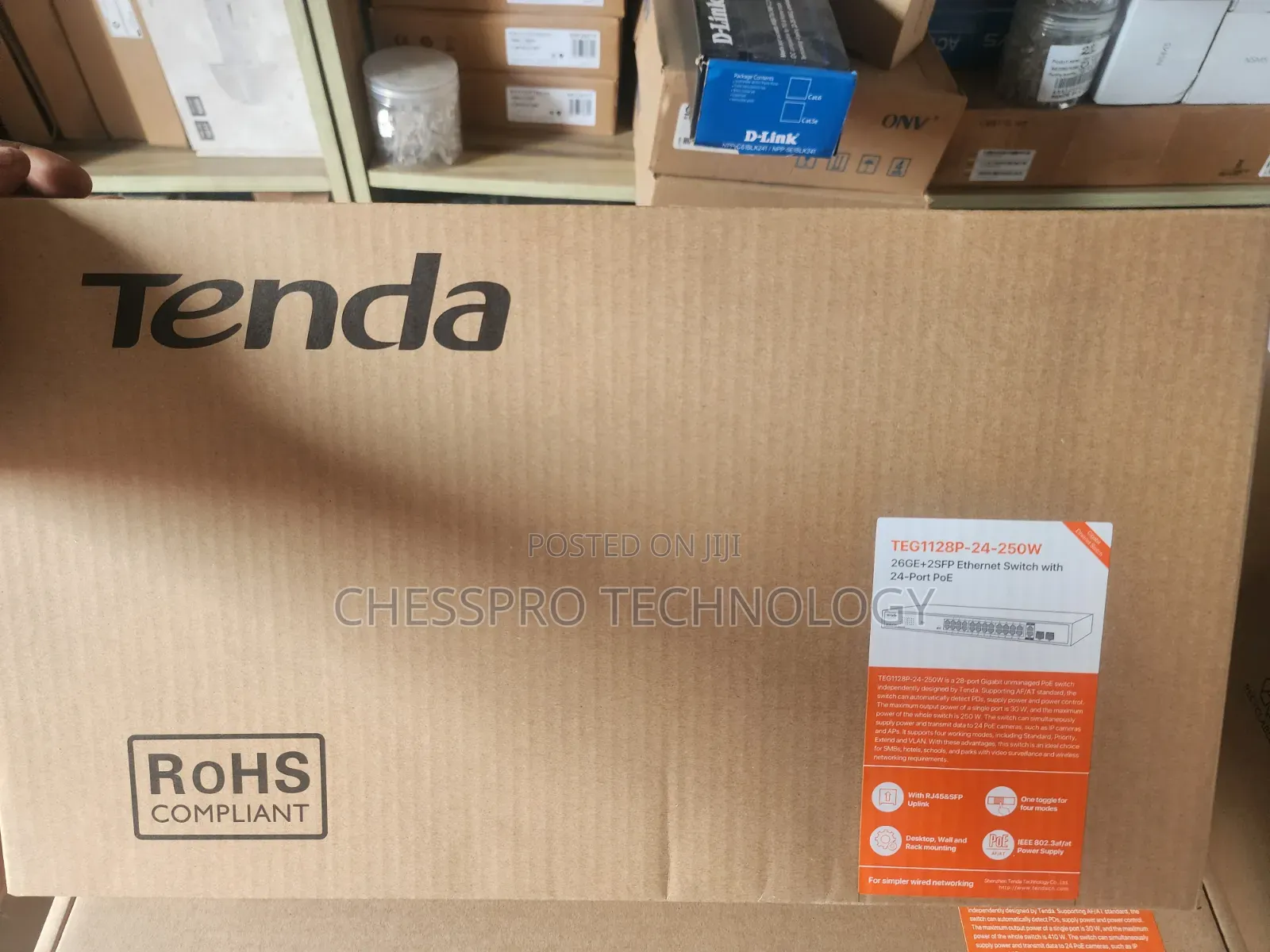 Tenda TEG1128P-24-250W