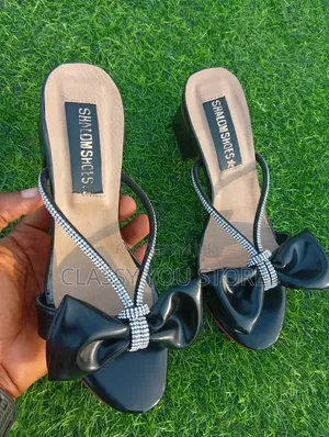 Wholesale Price | Women's Elegant Bow Sandals With Rhinestone Straps