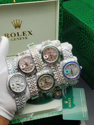 Full Ice Automatic Rolex Chain Watch High Quality