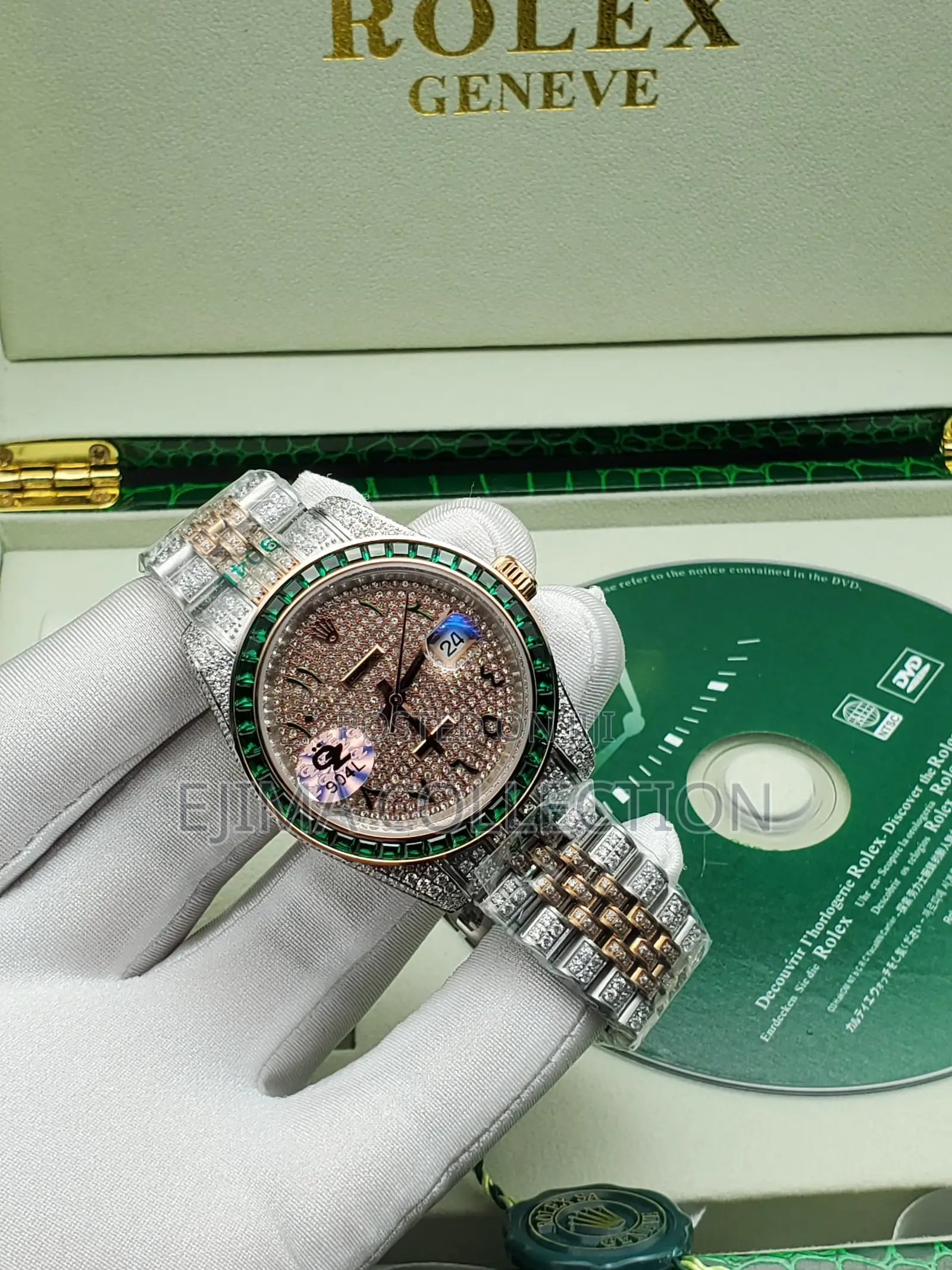 Full Ice Automatic Rolex Chain Watch High Quality