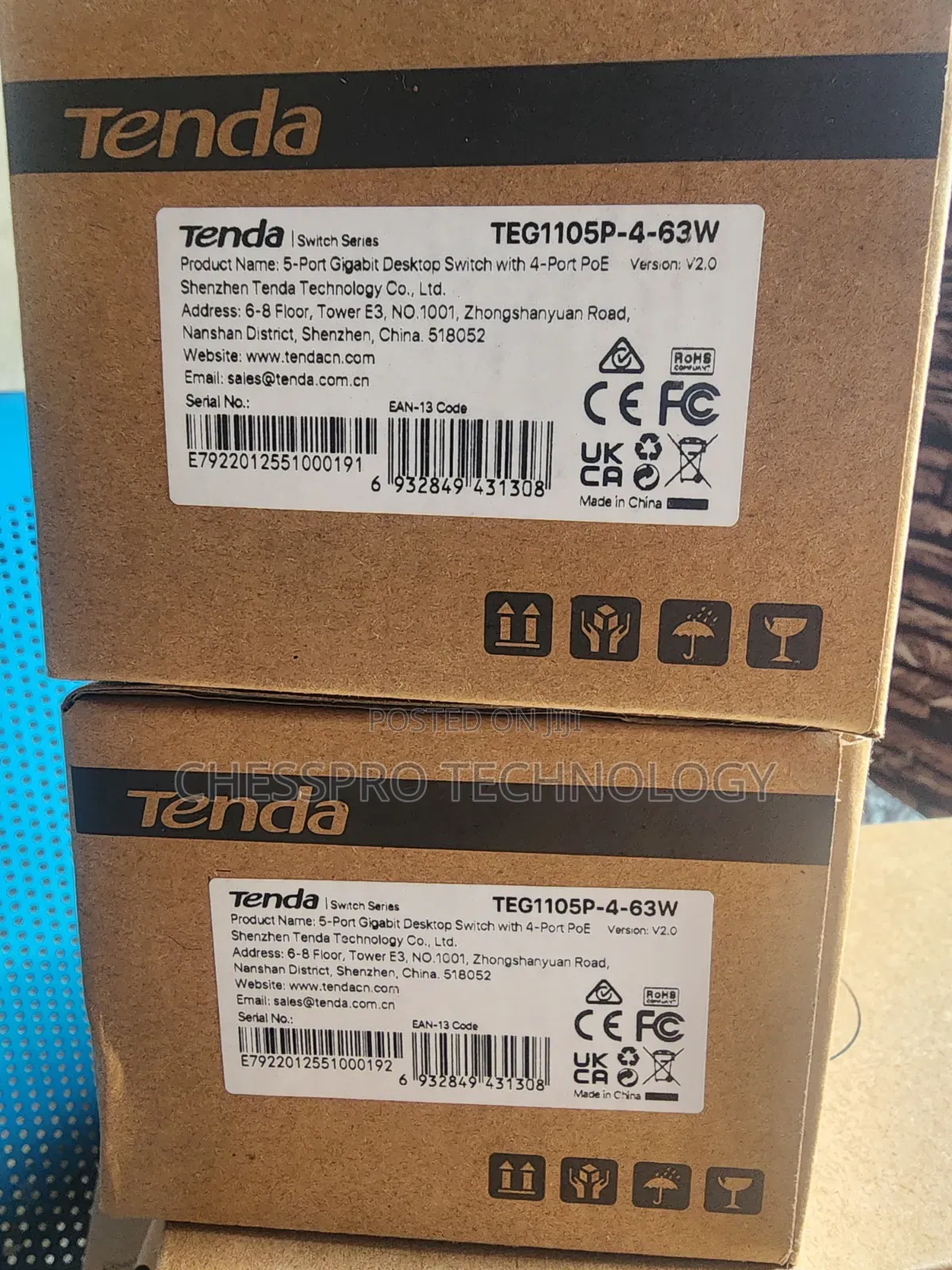 Tenda TEG1105P-4-63W