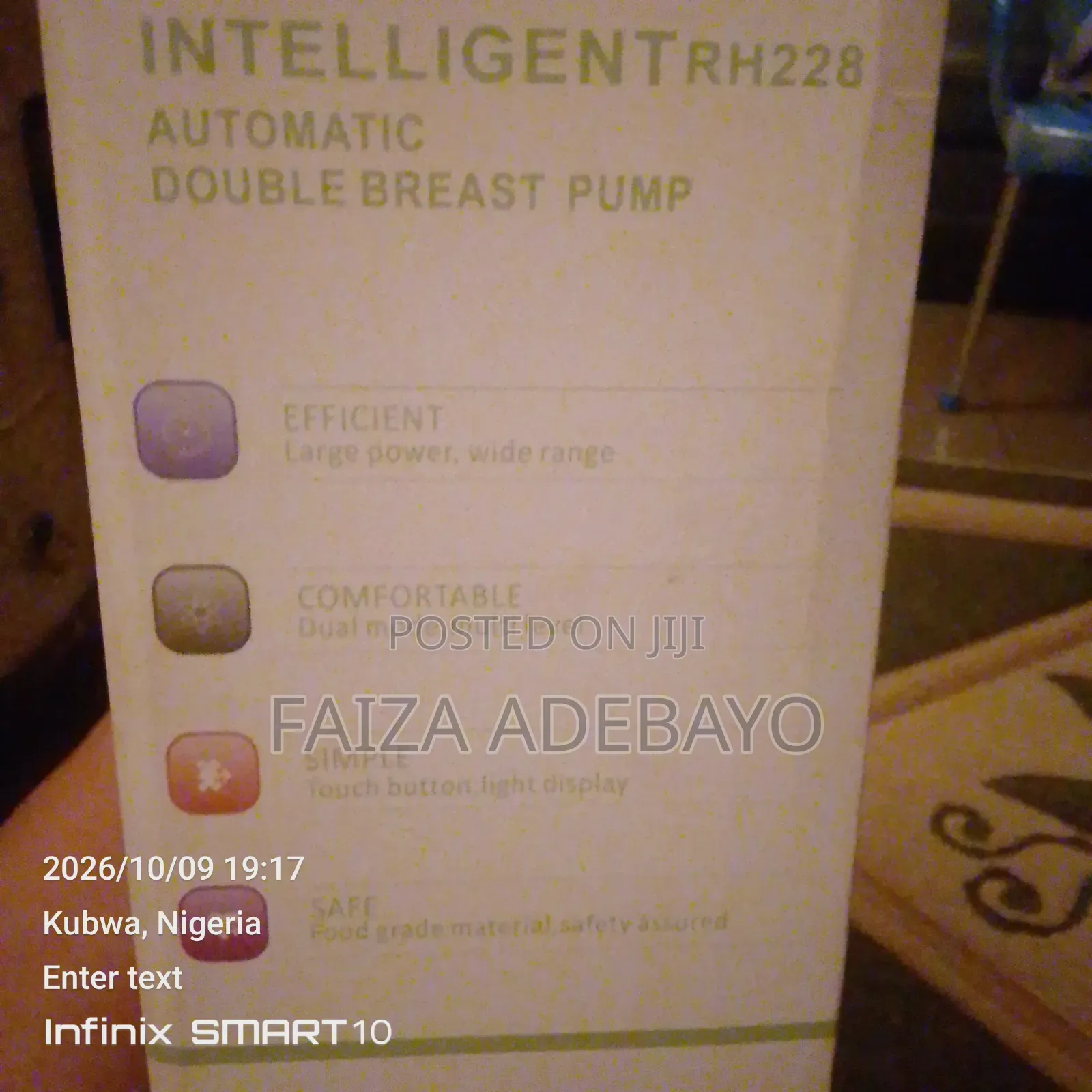 Intelligent RH228 Automatic Double Breast Pump