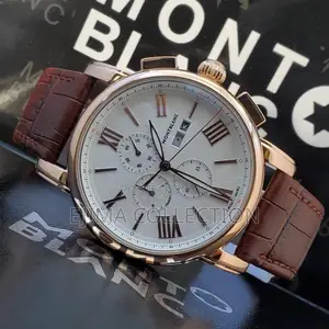 High Quality Mont Blanc Leather Watch