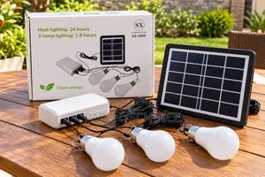 Portable Rechargeable Lighting System- Solar Energy Light Kit