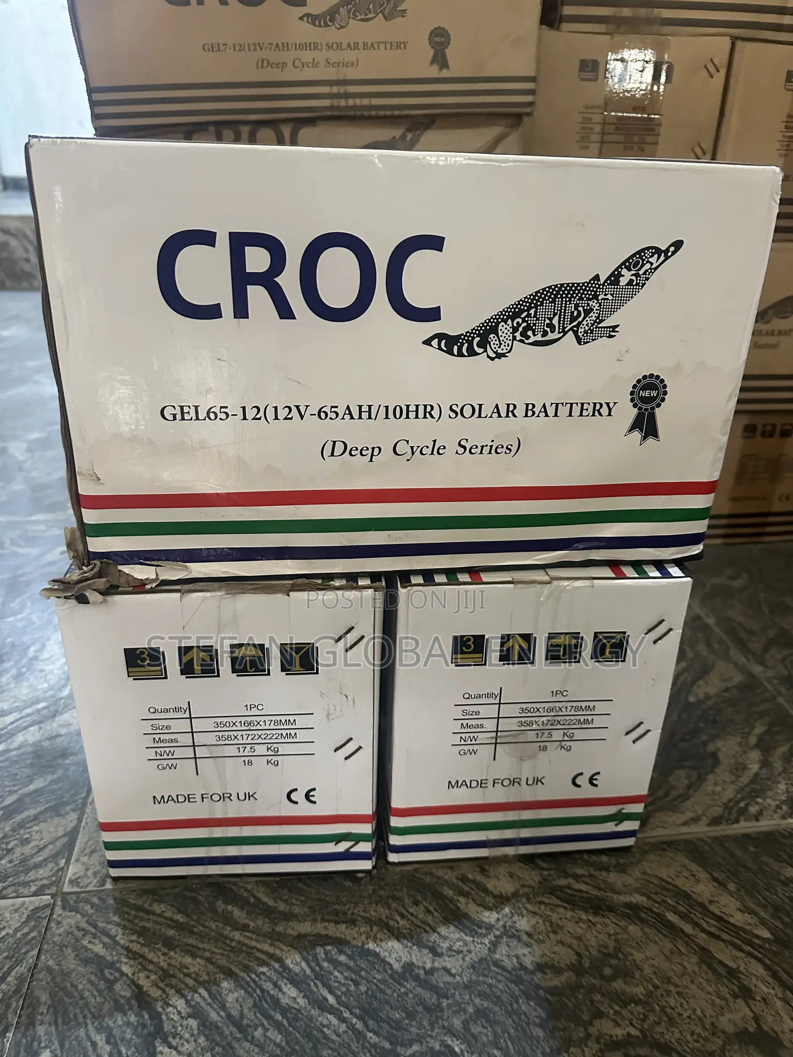 65Ah .12v Croc Dry Cell Battery
