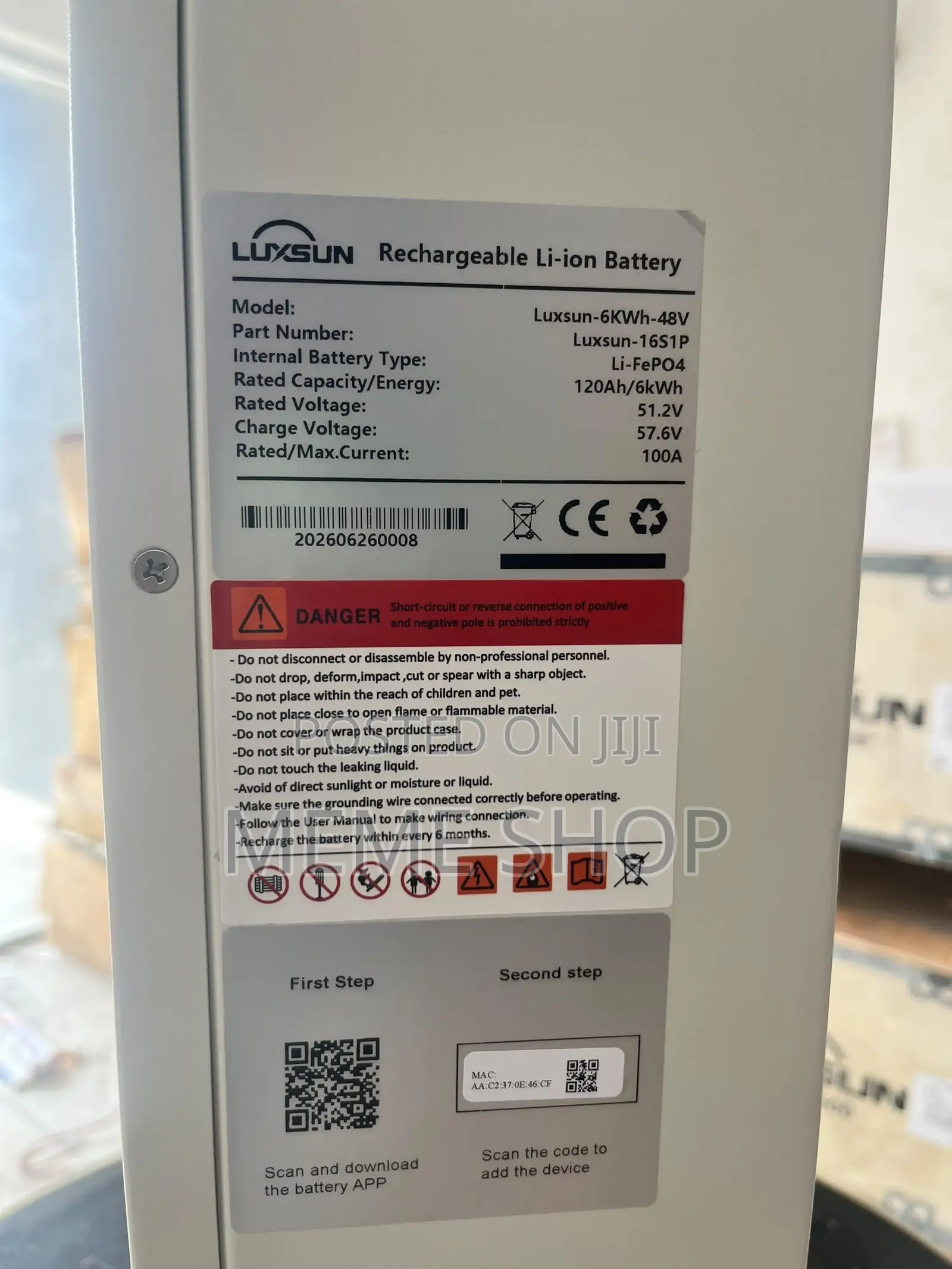 Luxsun 6kwh 48v Lithium Battery