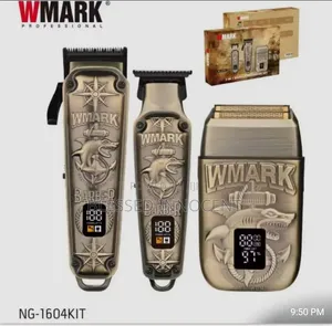 WMARK NG-1604 Barber Clipper Kit – 3-in-1 Professional Grooming Set