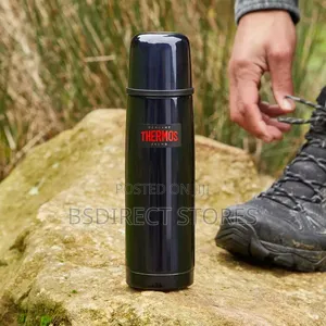 Genuine Thermos Light Compact Flask, Midnight Blue, 1.0 L