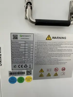 16kwh .48v Growatt Littium Battery