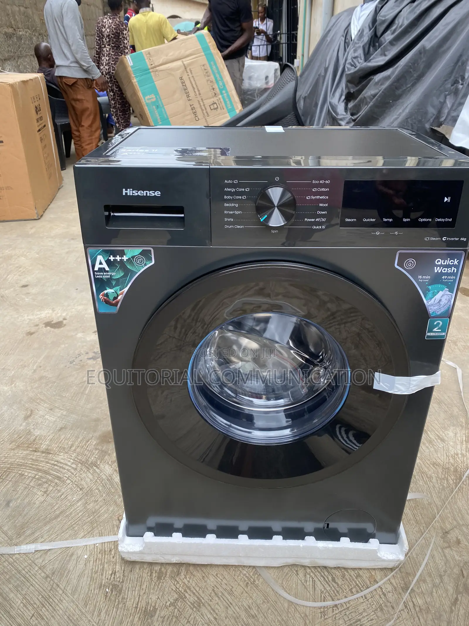 Hisense WF1I6022BK 6KG Front Loading Inverter Washing Machine
