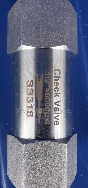 SS316 Check Valve -1/2" X 6000psi - One Way Valve