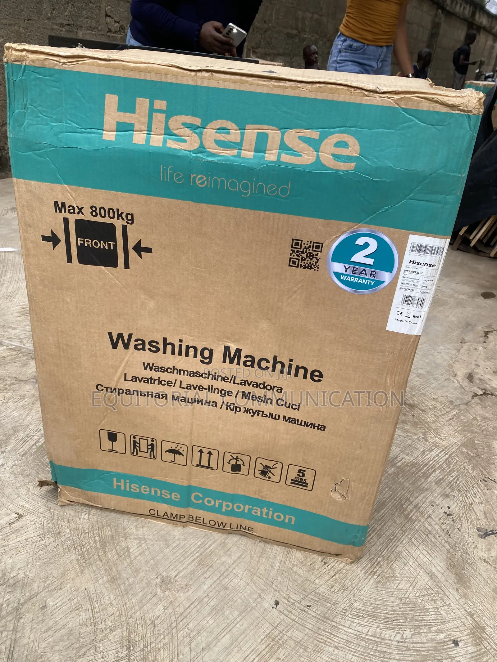 Hisense WF1I6022BK 6KG Inverter Front Load Laundry Solution