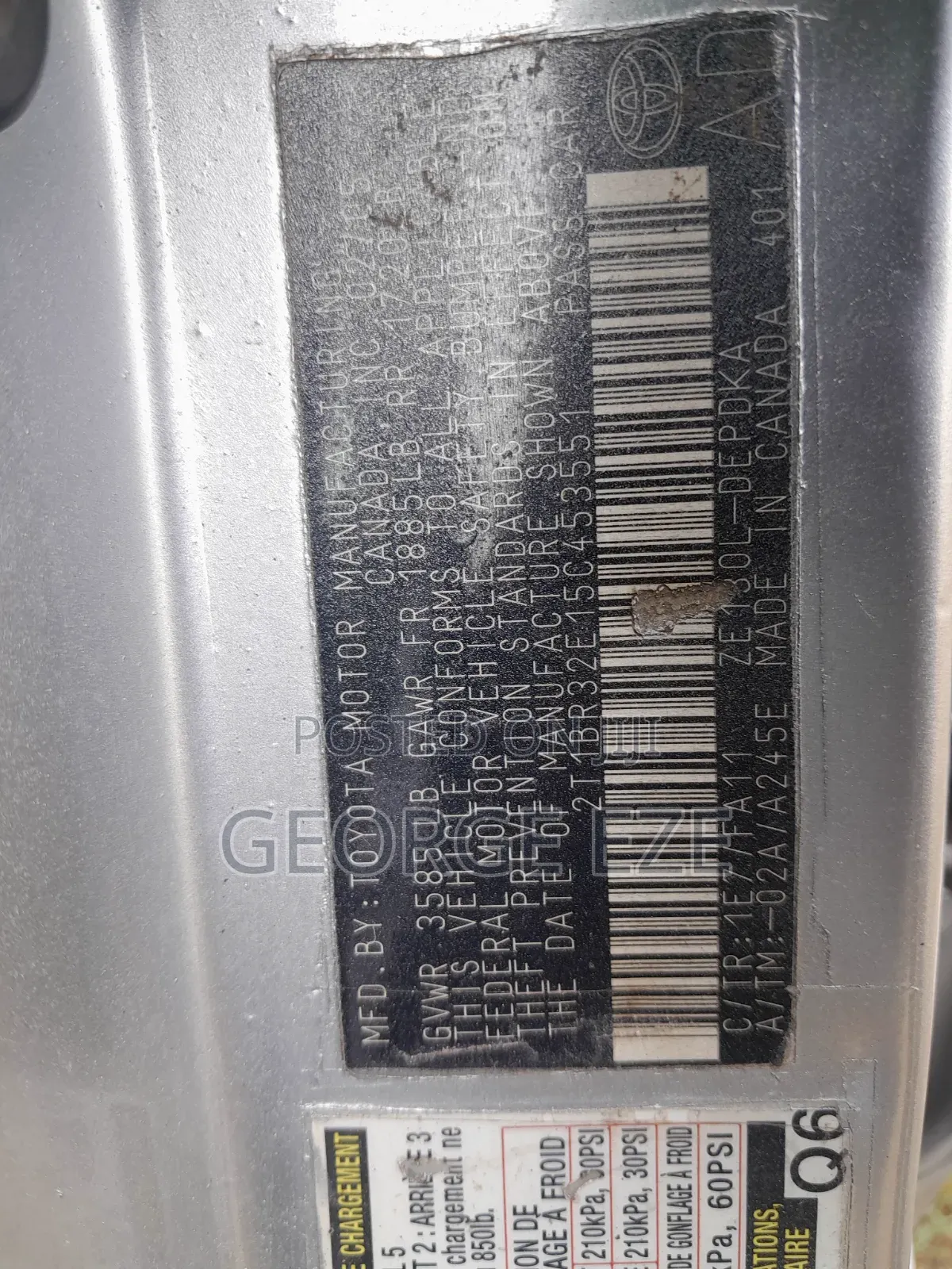 Toyota Corolla 2005 Silver